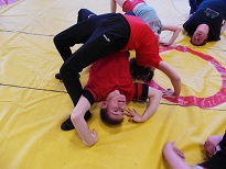 Christian beim Brückentraining
